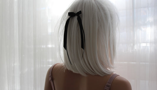 Black Hair Bows