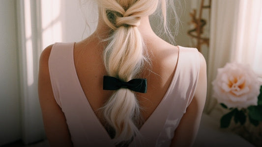 Black Hair Bow for Adults