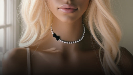 Pearl Bow Necklace