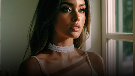 The Timeless Allure of the White Bow Choker