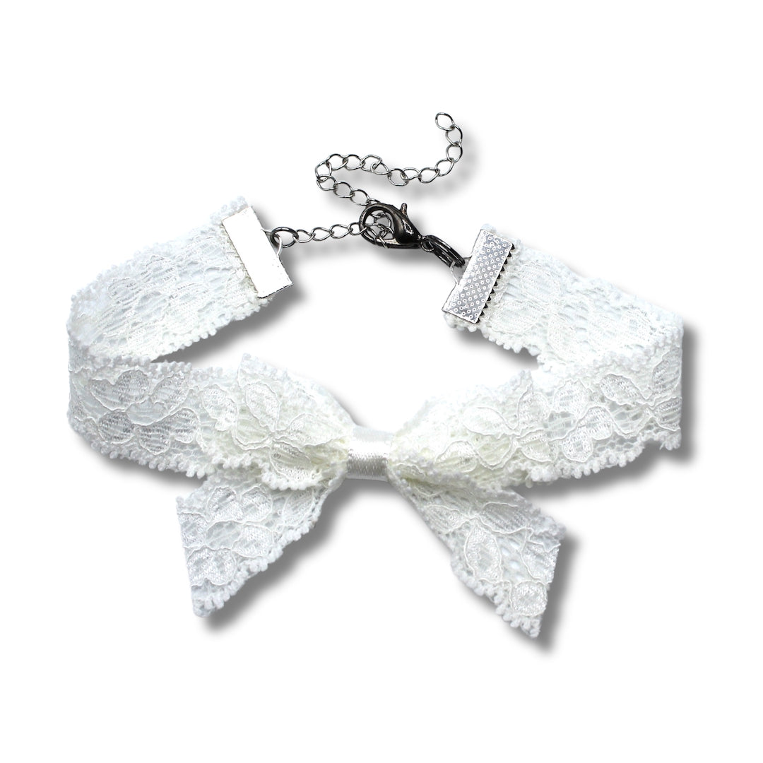 White Lace Bougee Anklet