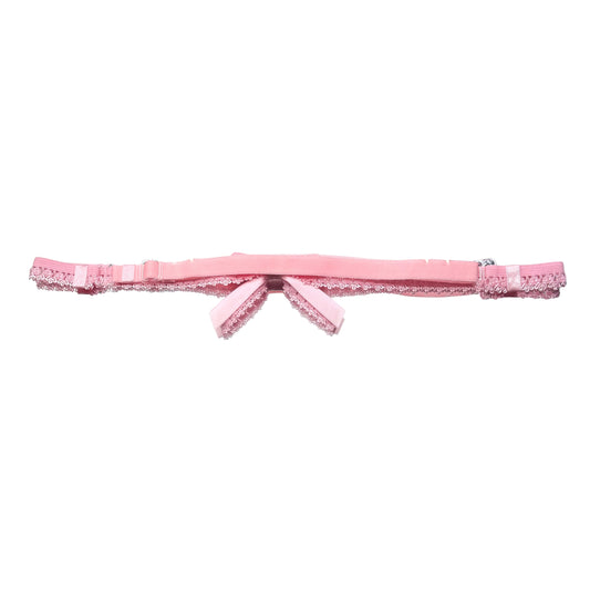 Back View of Belle Pink Bow Belt