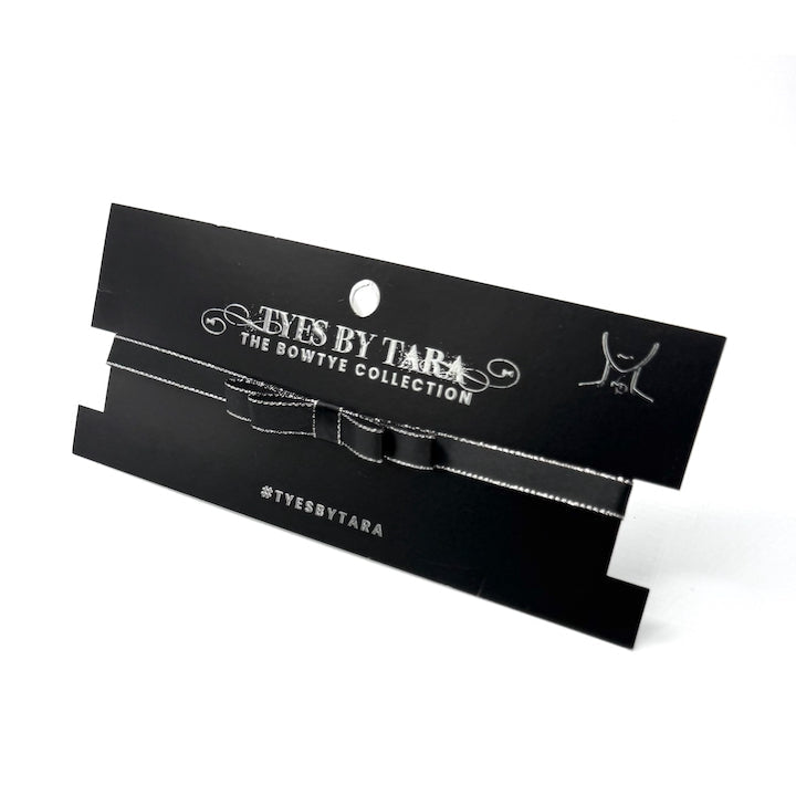 Queen Black Bow Choker on Card