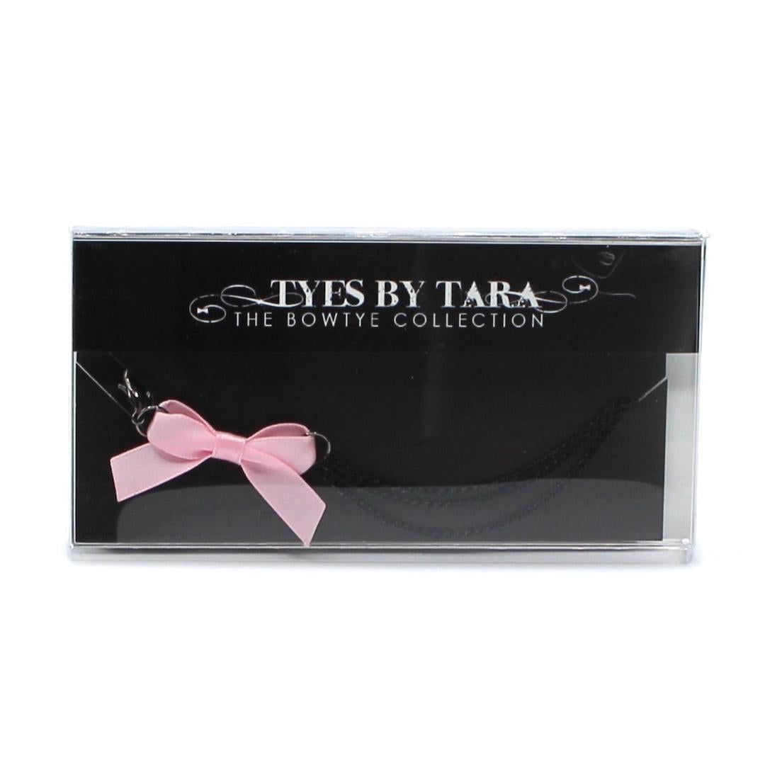 Vice Pink Bow Black Chain Necklace in Black Box