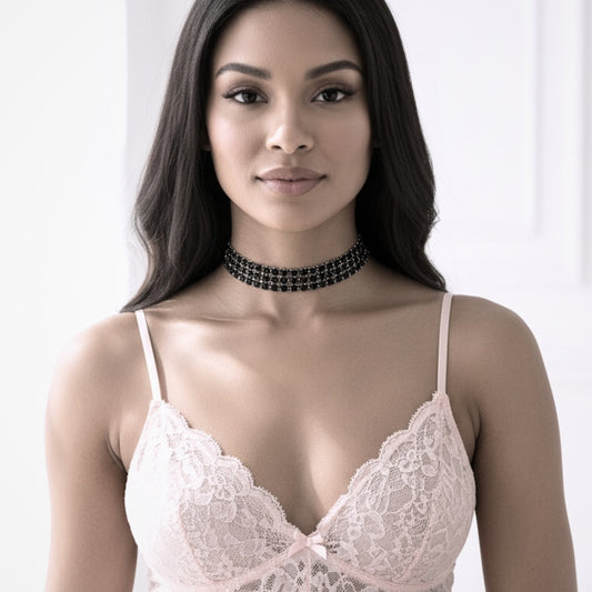 Vixen Black Sparkly Choker