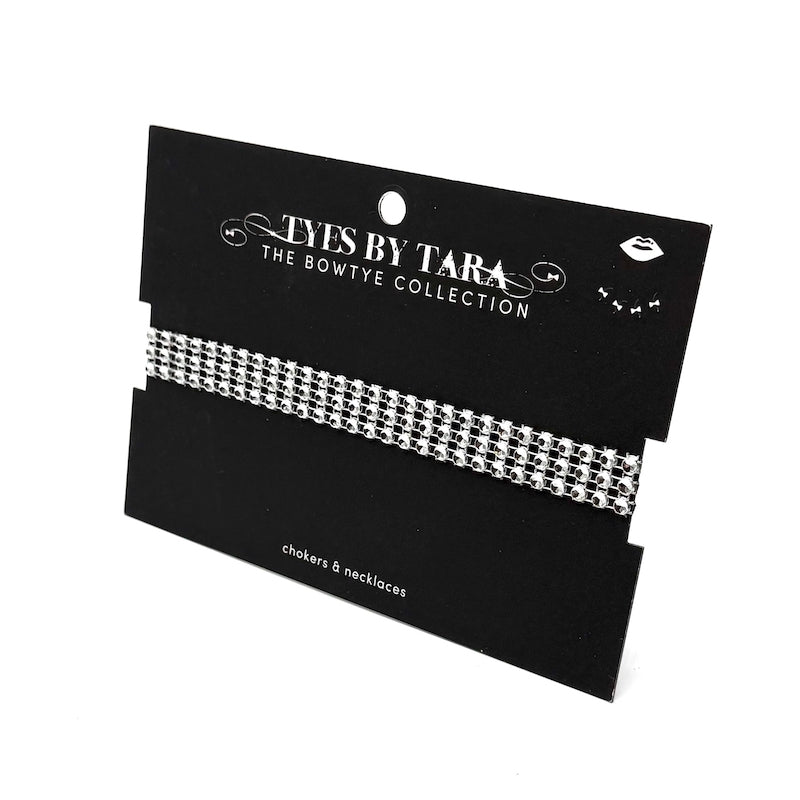 Sparkly Choker on Black Card Packaging View