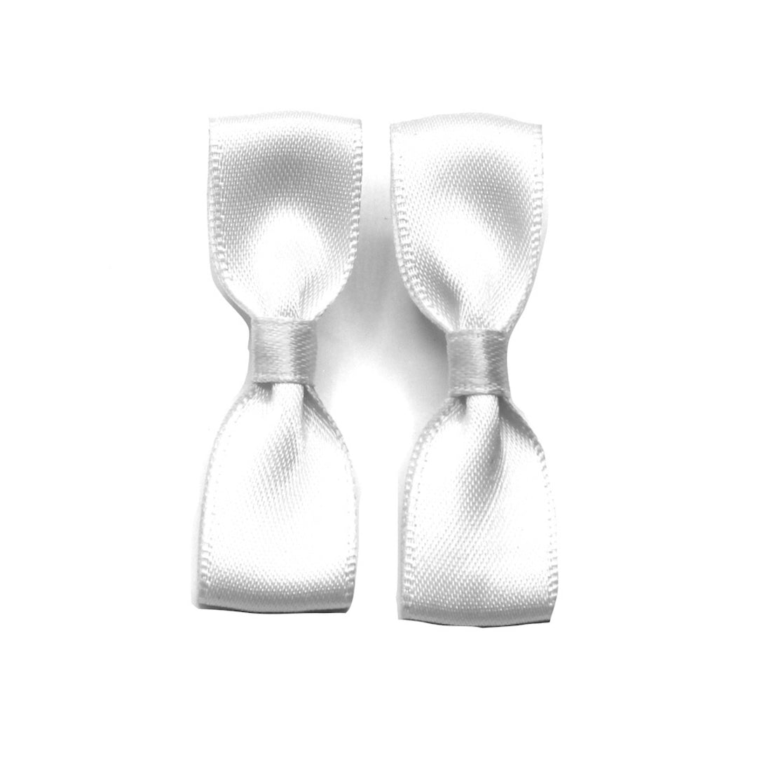 Femme Fatale White Bow Earrings