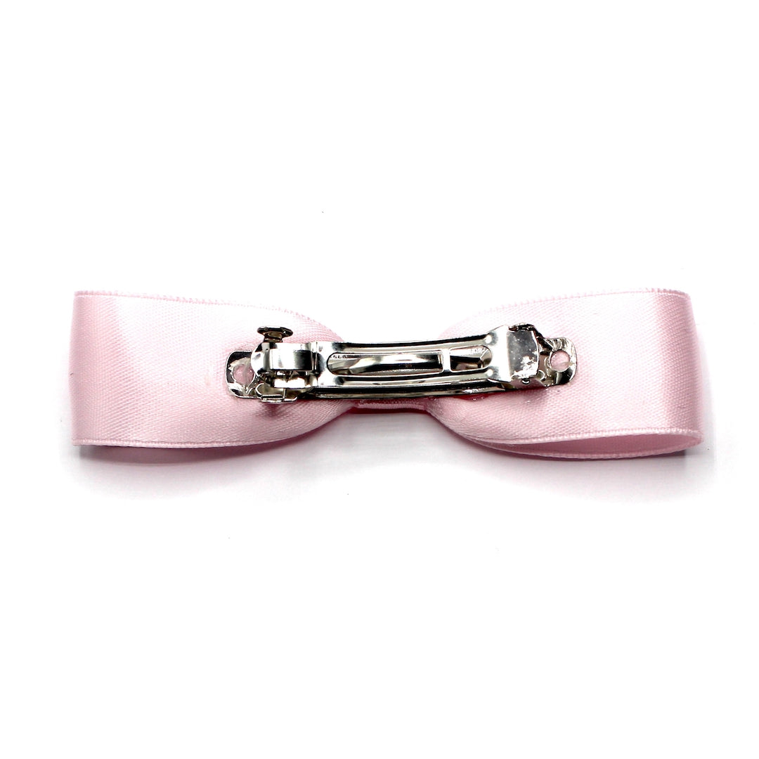 Femme Fatale Pink Hair Bow Barrette