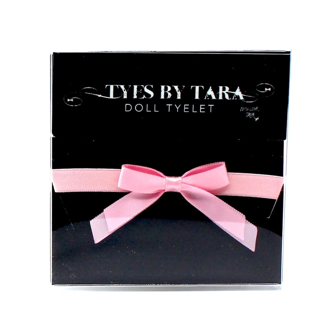 Doll Pink Bow Bracelet in Black Box