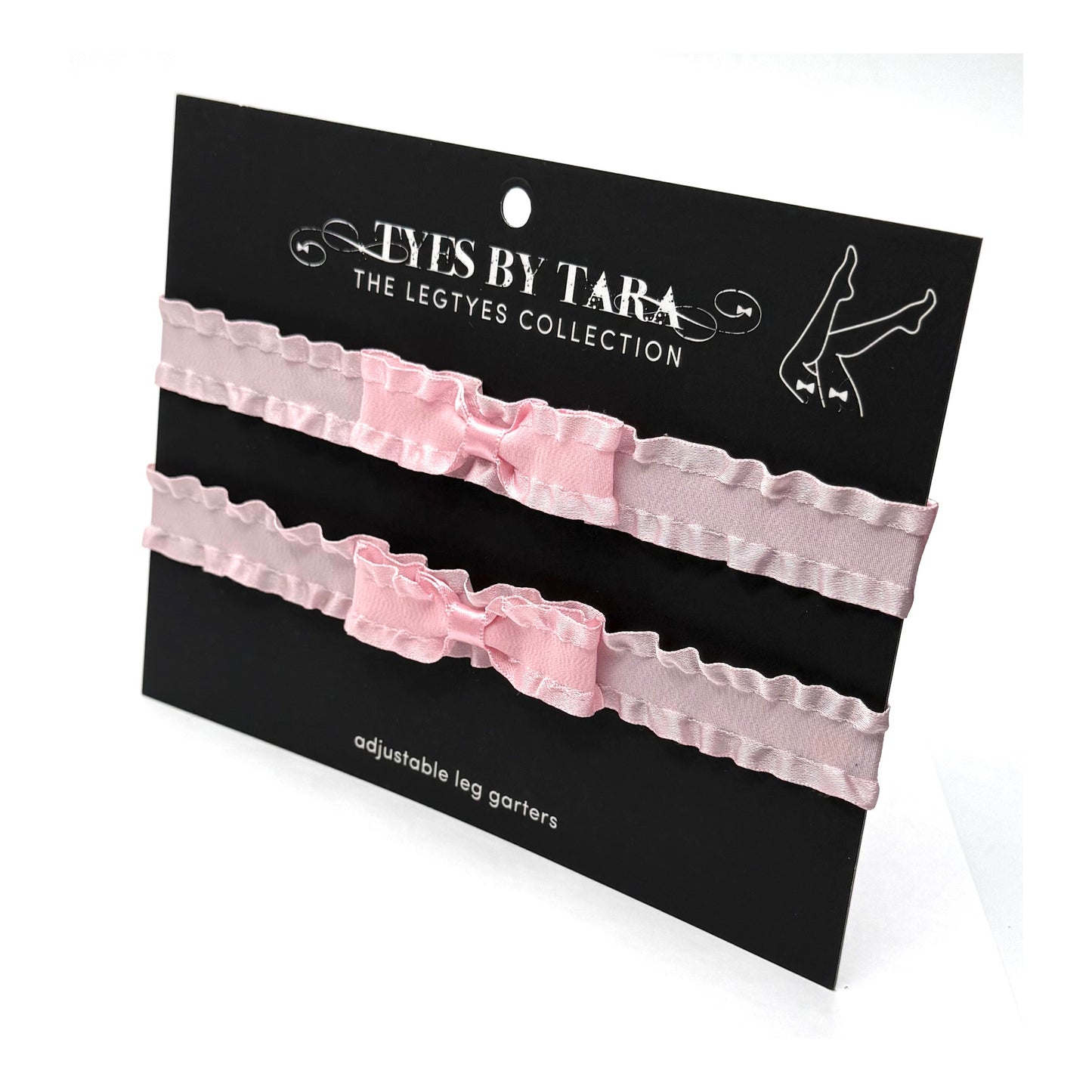 Packaging Card with maiden pink bow leg garters