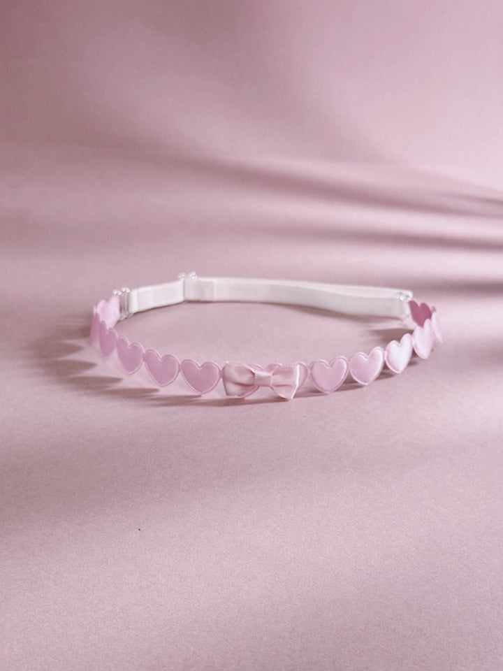 Pink Heart Leg Garters Single View
