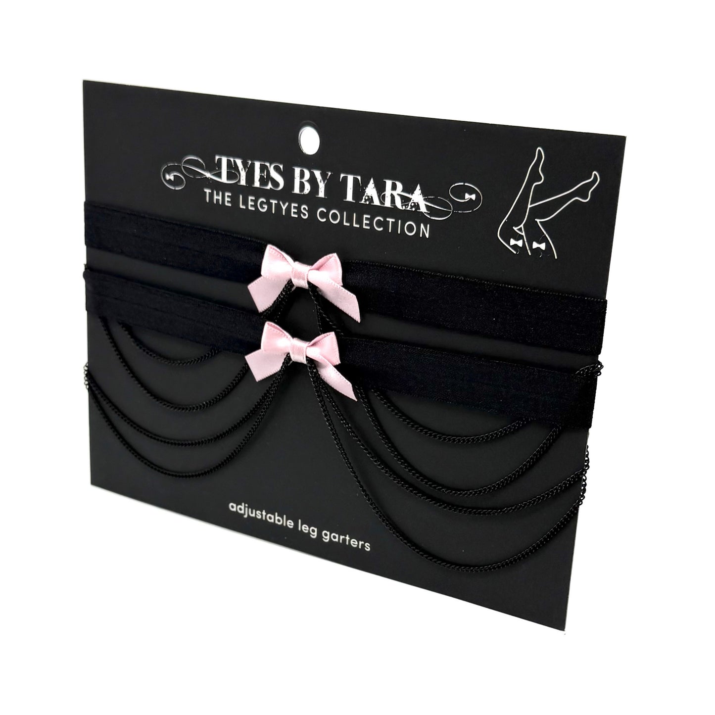 Vice Pink Bow Leg Garters