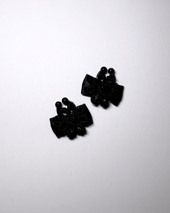Blossom Flower Nipple Clamps in Black