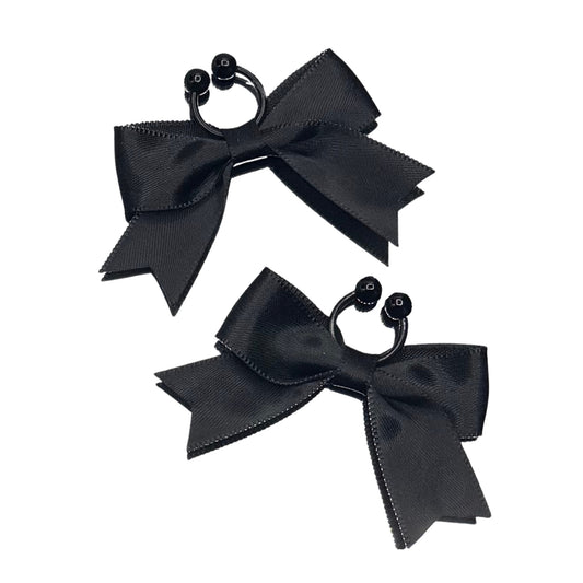 Bombshell Black Bow Nipple Clamps Jewelry