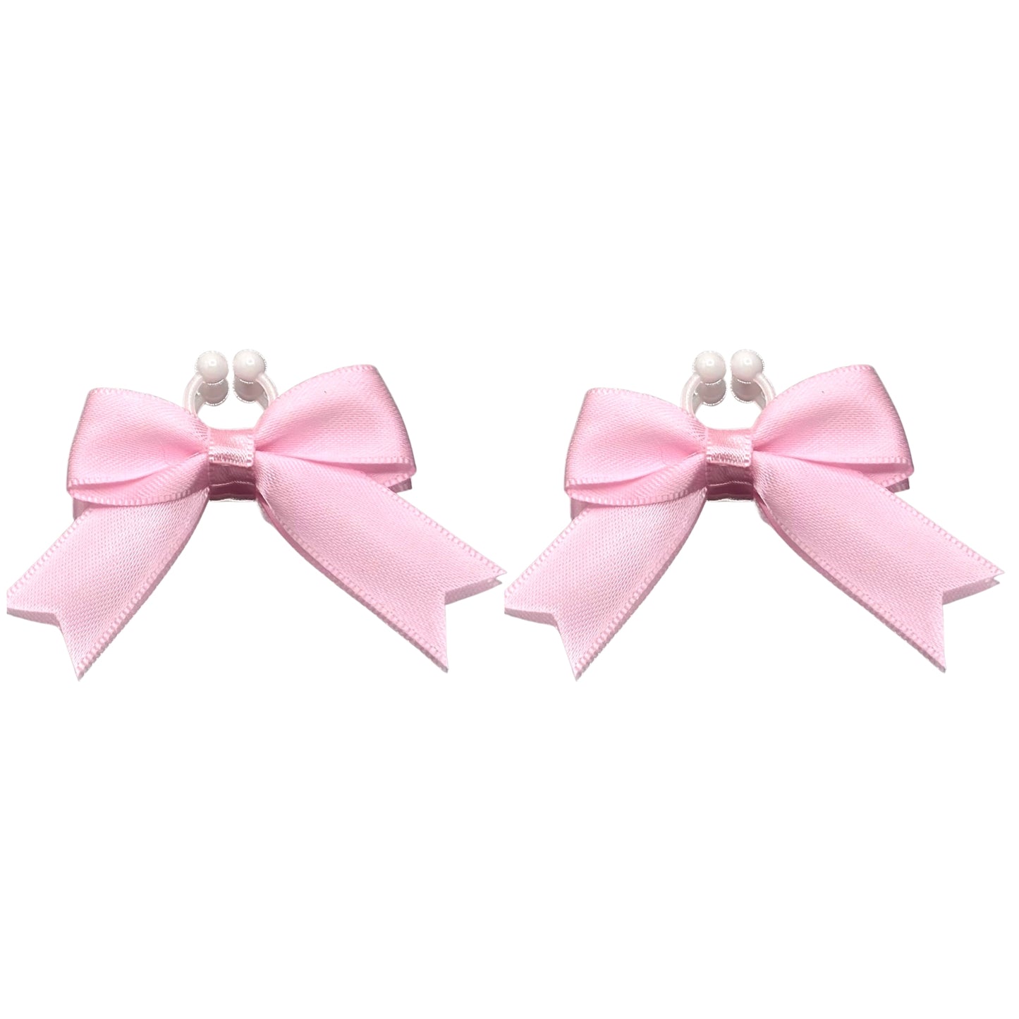 Back View of Bombshell Pink Bow Nipple Clamps