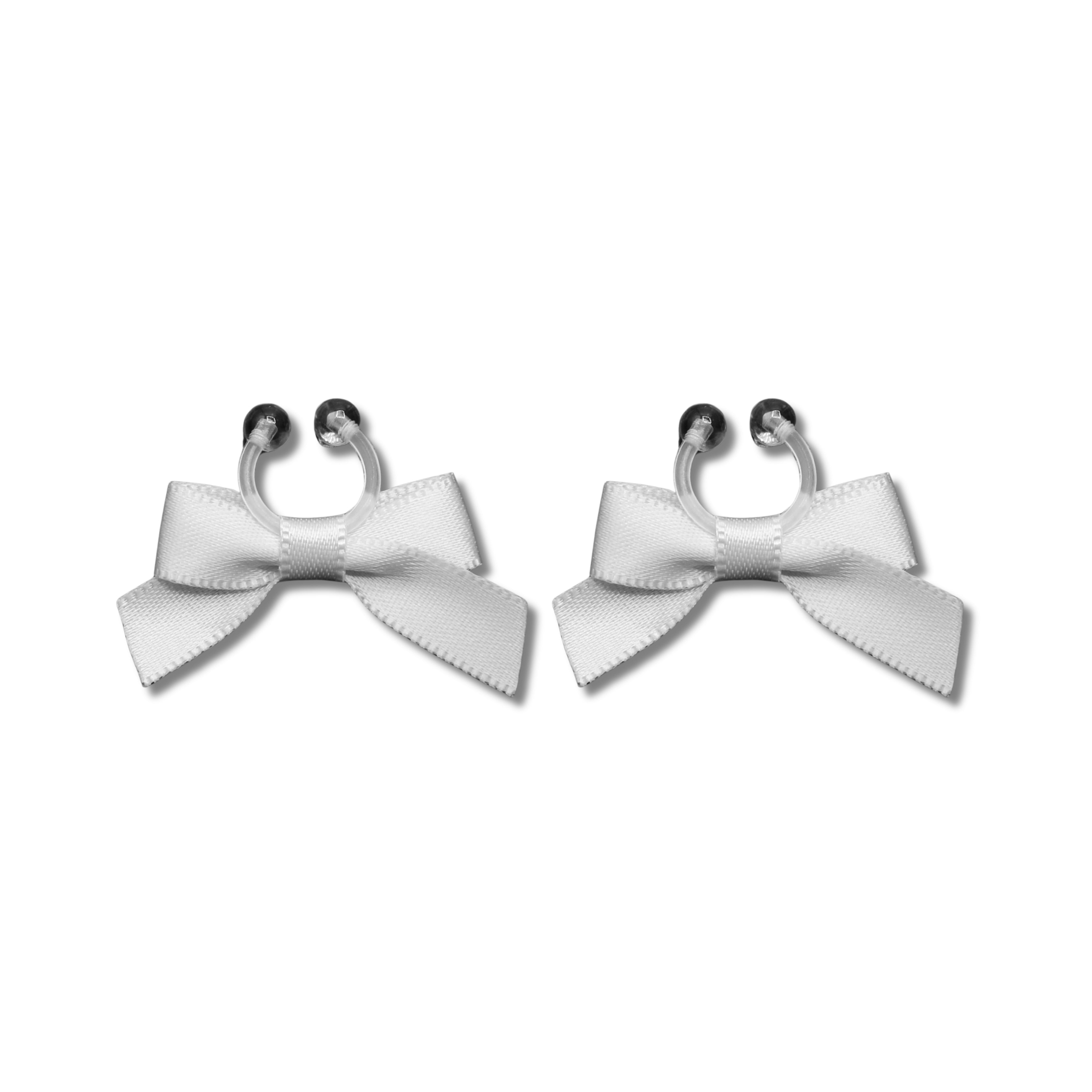 White Honey Bow Nipple Clamps