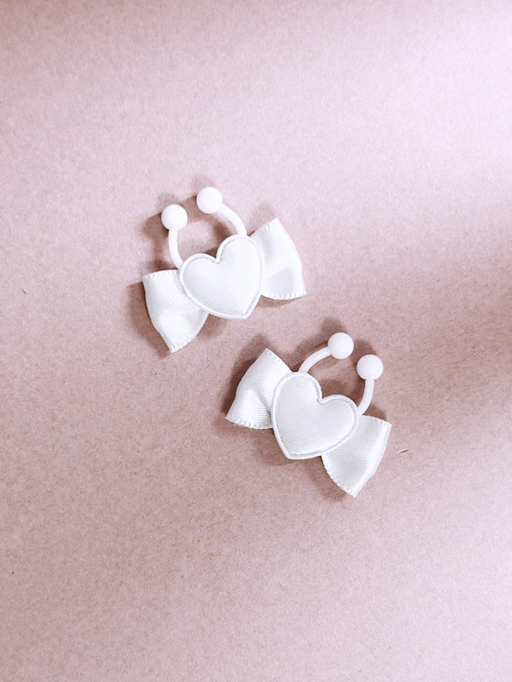 Sweetheart White Heart Nipple Clamps