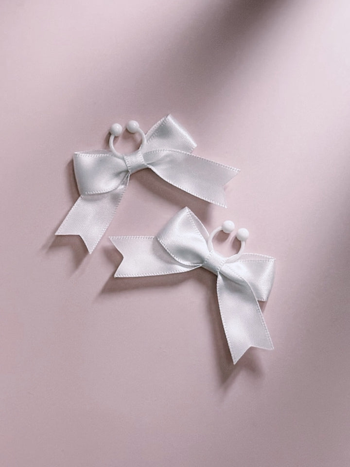 Yours Truly White Bow Nipple Jewelry