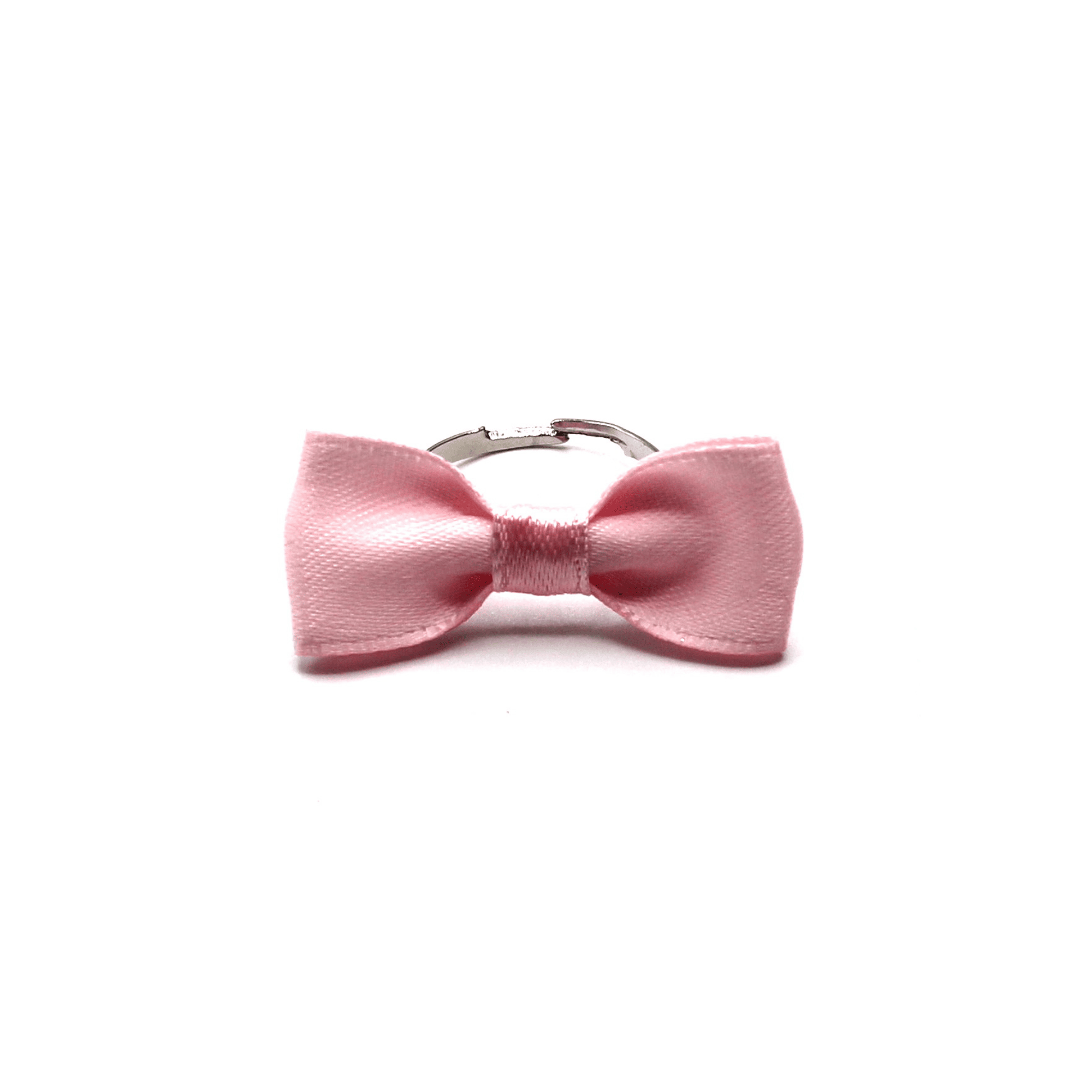 Hickey Pink Silver Adjustable Ring