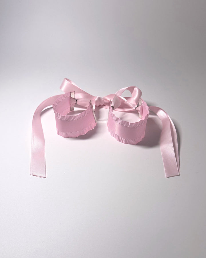 Madame Pink Ruffled Handcuffs
