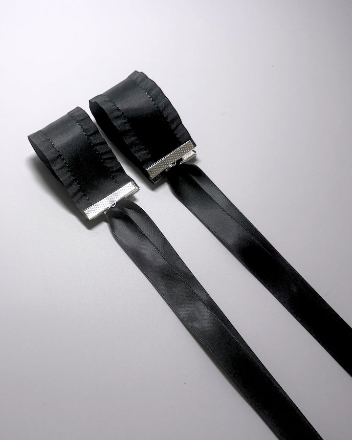 Maiden Black Ruffled Cuffs