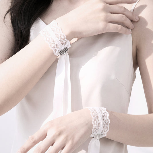Siren White Lace Handcuffs