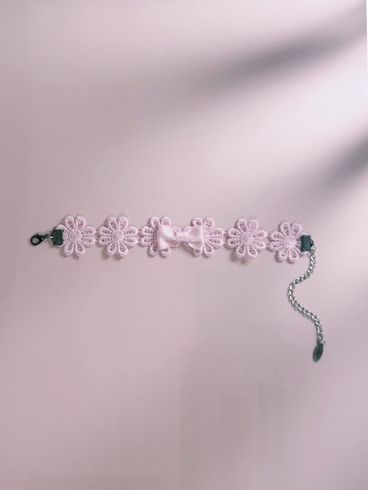 Blossom Pink Bow Bracelet
