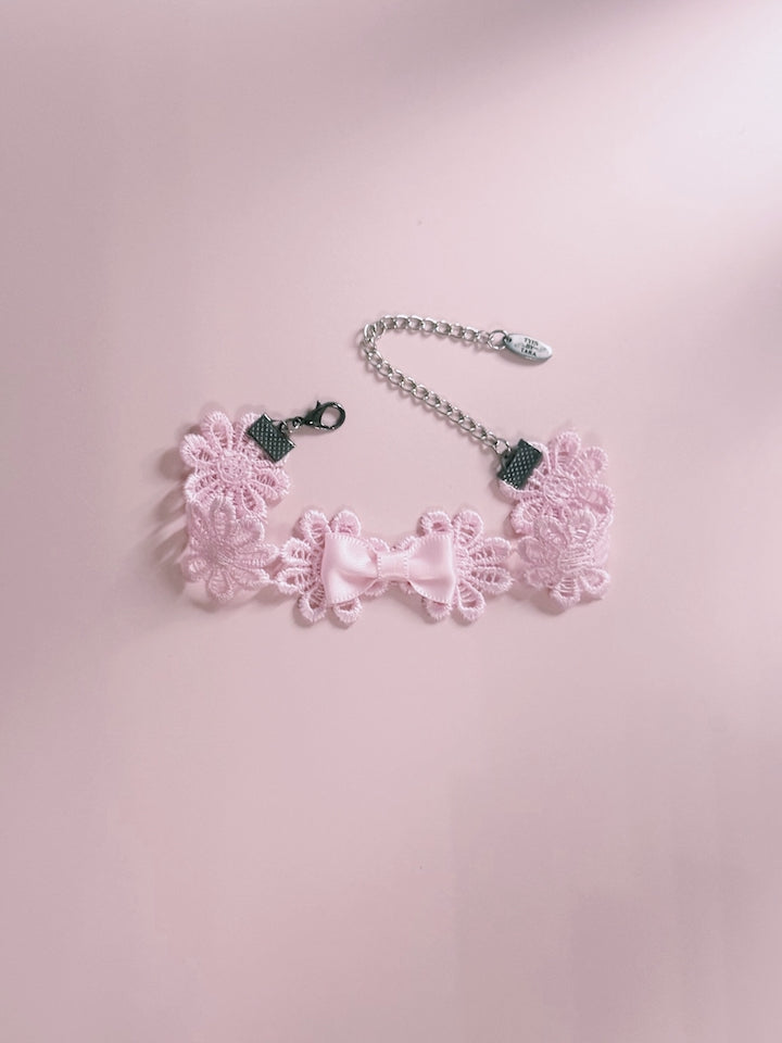 Blossom Pink Bow Bracelet