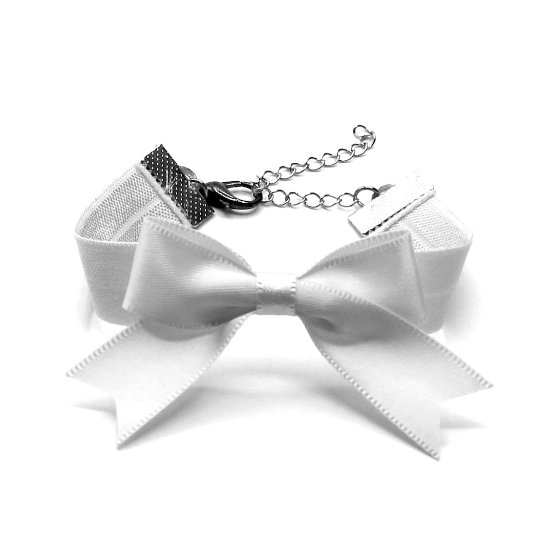 White Bow Bracelet 