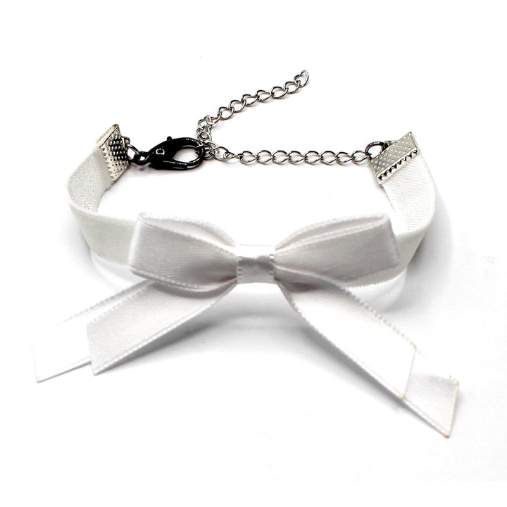 White Doll Bow Bracelet 