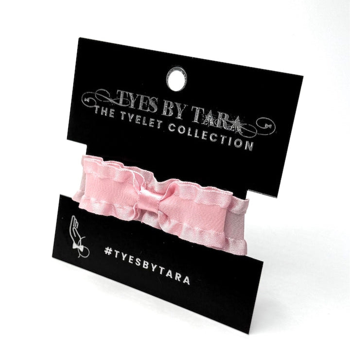 Maiden Pink Bow Bracelet on White Background Packaging View