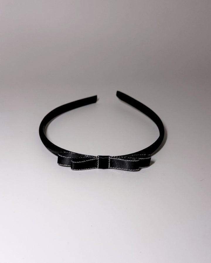 Top View Metallic Bow headband