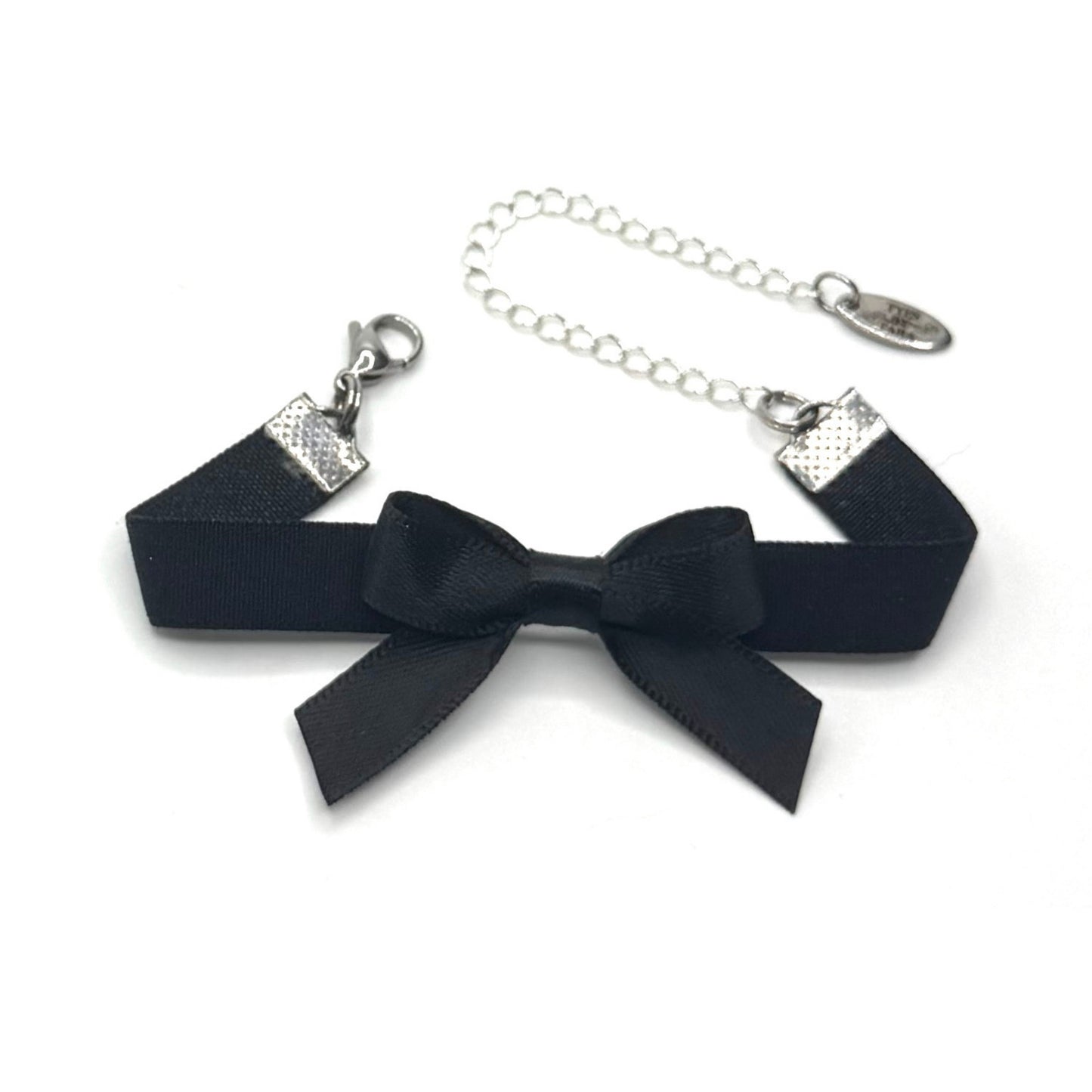 Kinkette Black Bow Bracelet on white background