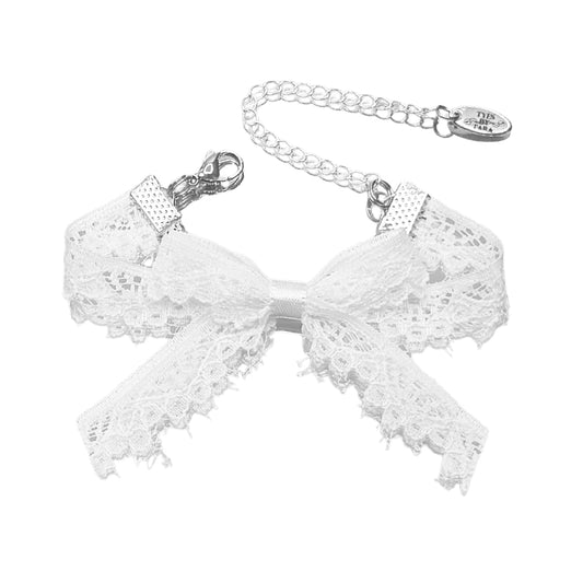 Tease Collection White Bow Bracelet