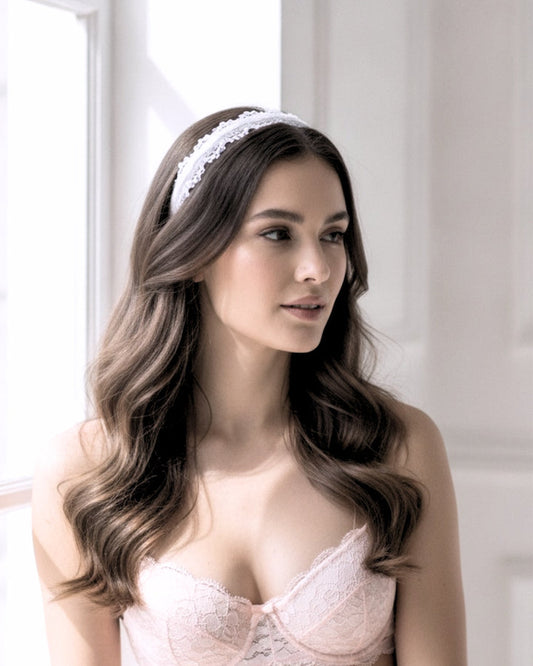 White Lace Headband
