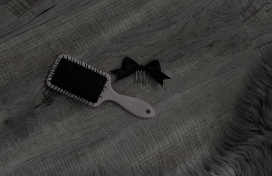 Black Hair Bow