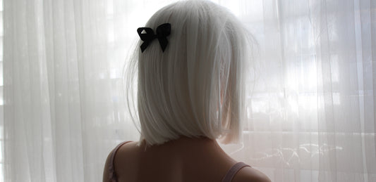 Black Hair Bows