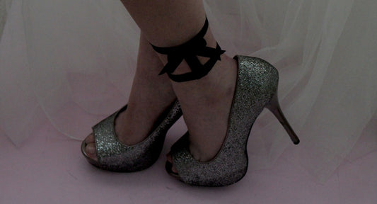 Black Bow Anklet 