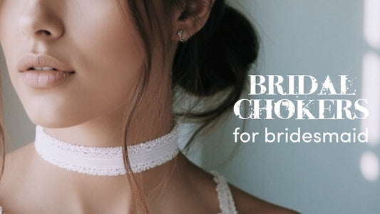 Bridal White Chokers for Bridesmaids