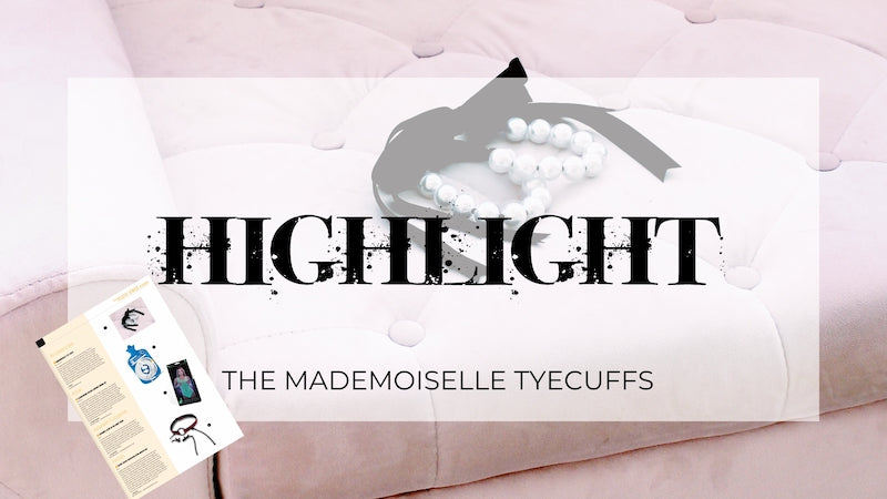 Mademoiselle Tyecuffs Pearl Handcuffs Highlight in XBIZ Magazine