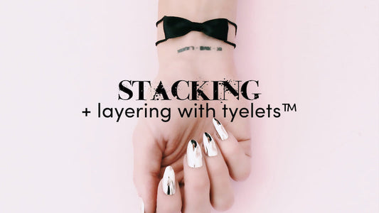 stacking and layering bow bracelets 