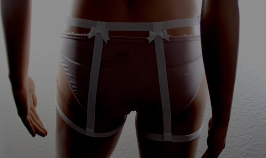 White Leg Garters