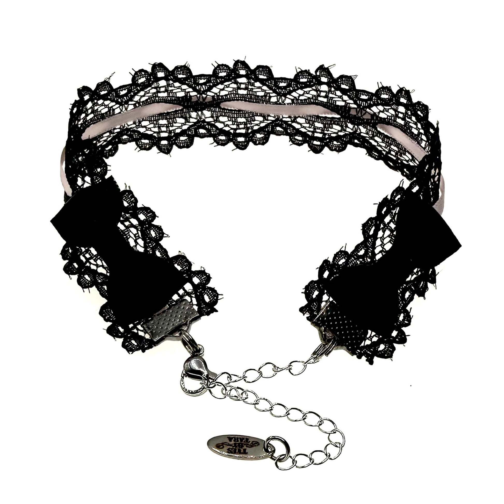 Chantilly Black Lace Anklet 