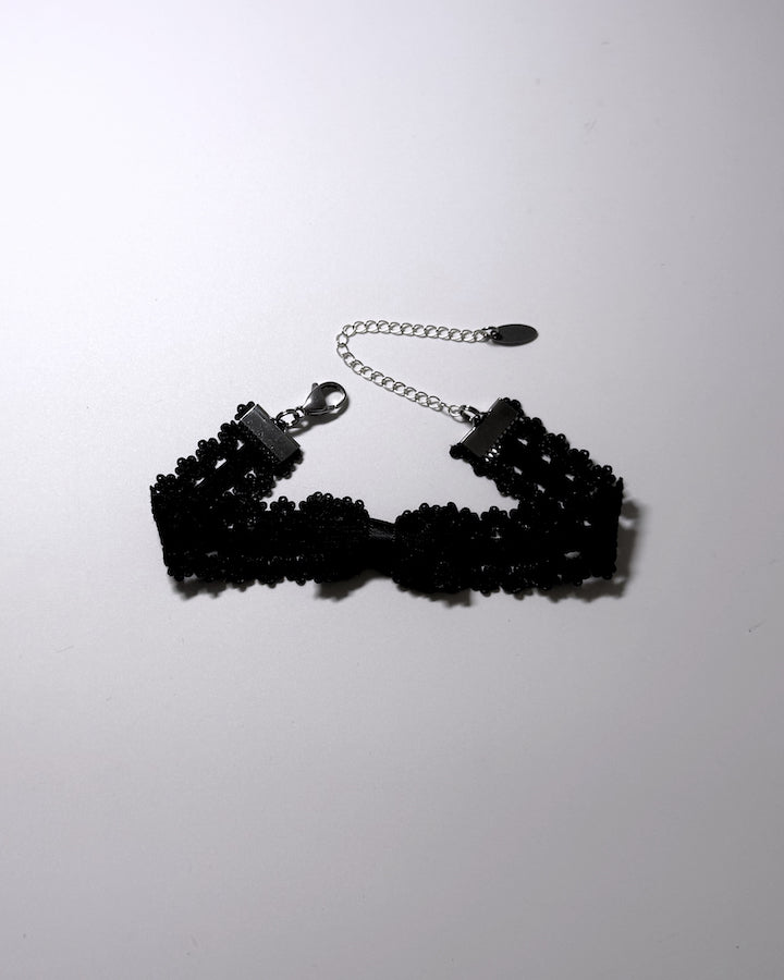 Lady Black Elastic Anklet