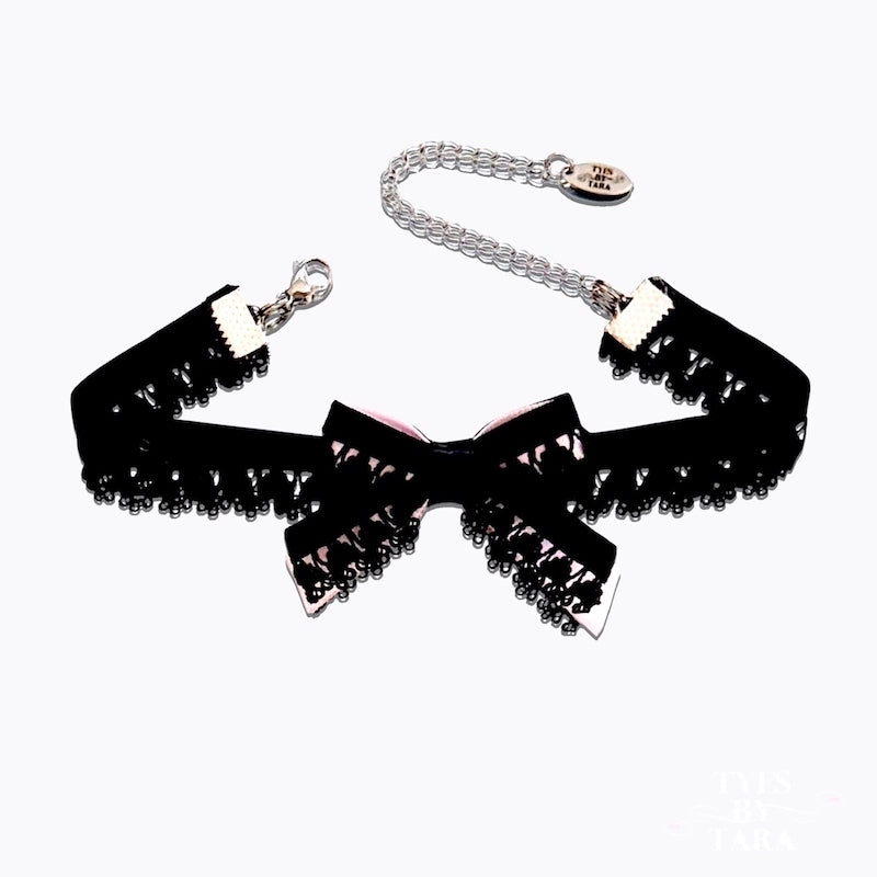 Belle Black Bow Anklet 
