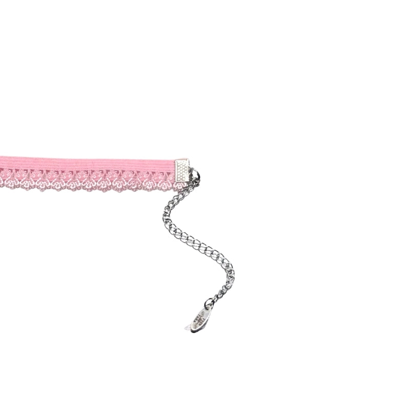 Belle Pink Bow Anklet Extender Chain View