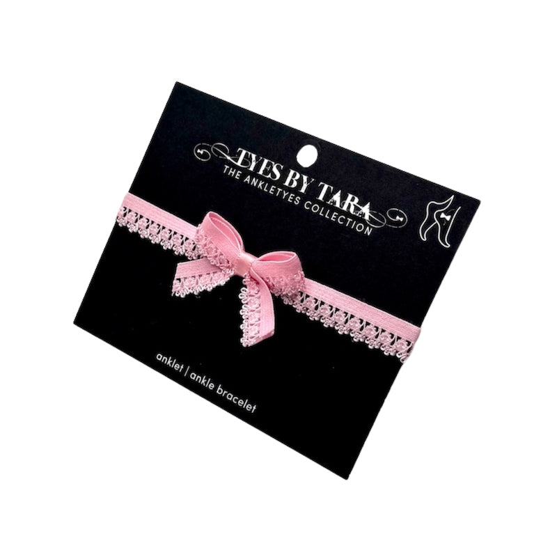 Belle Pink Bow Anklet Packaging View
