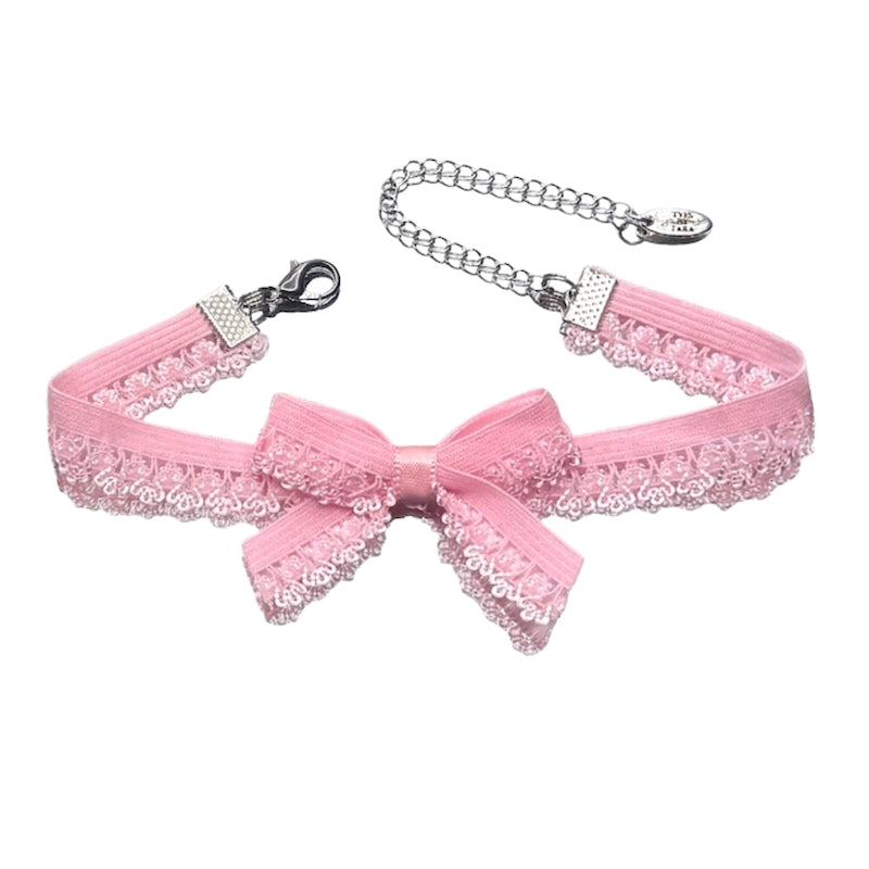 Belle Pink Bow Anklet