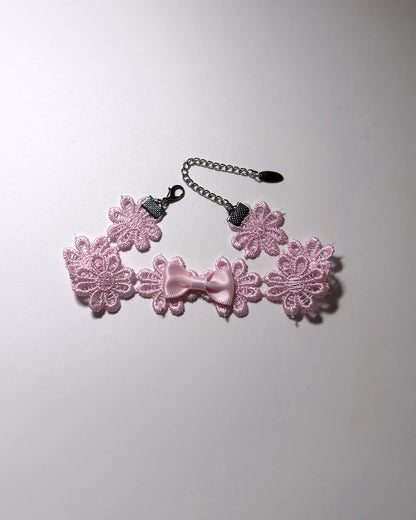Blossom Pink Flower Anklet 