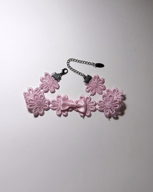 Blossom Pink Flower Anklet 